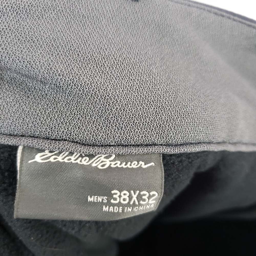 Eddie Bauer Outdoor Pant Mens 38x32 Navy Blue Straight Hiking Travel Lightweight - Picture 11 of 14